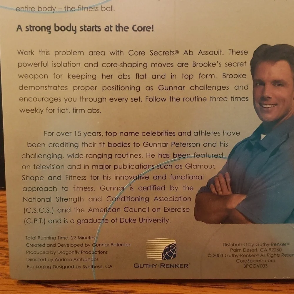 Nwot Unopened Exercise DVD: Ab Assault Brooke Burke Gunner Peterson - Picture 5 of 8